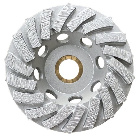 OX TOOLS Ultimate Spiral Cup Wheel 4” 18 Segments - 7/8” - 5/8” Bore OX-UPSC18-4
